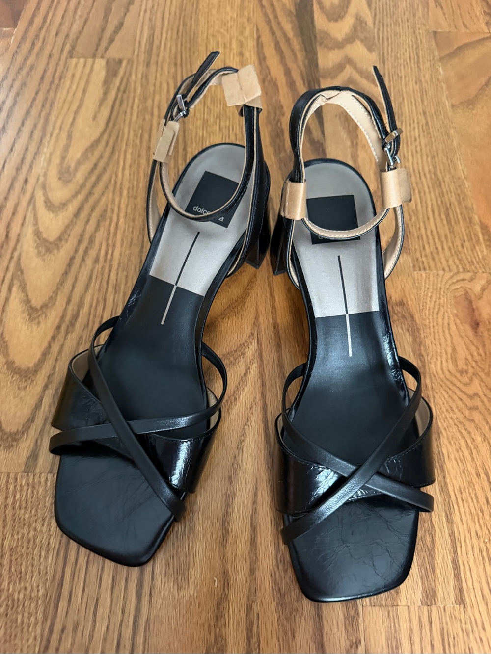 Dolce Vita Black Strappy Ankle‑Strap Heels new size 9 women